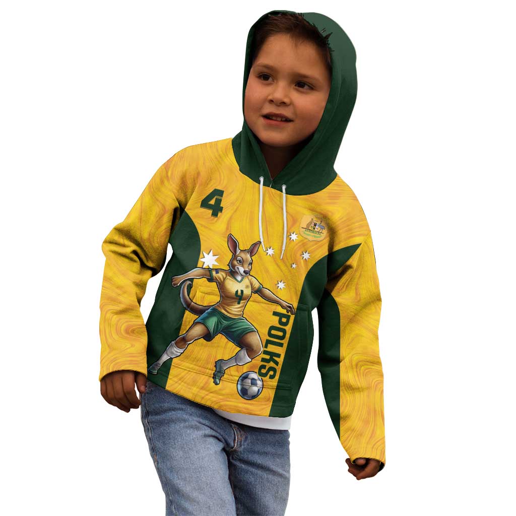 Polkinghorne Australia Matildas Kid Hoodie 2024 Thank You Polks