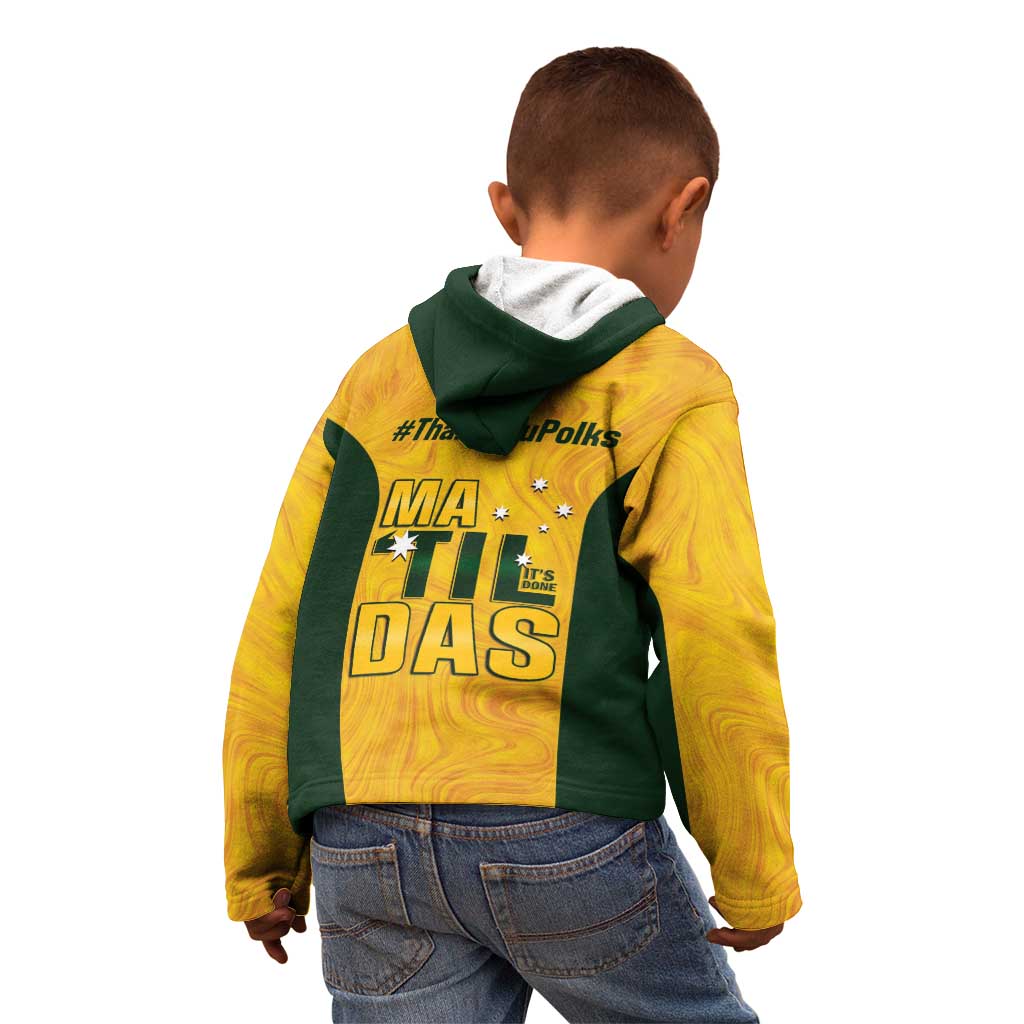 Polkinghorne Australia Matildas Kid Hoodie 2024 Thank You Polks