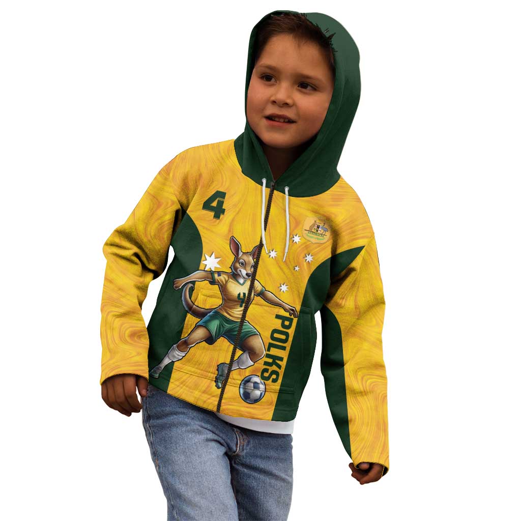 Polkinghorne Australia Matildas Kid Hoodie 2024 Thank You Polks