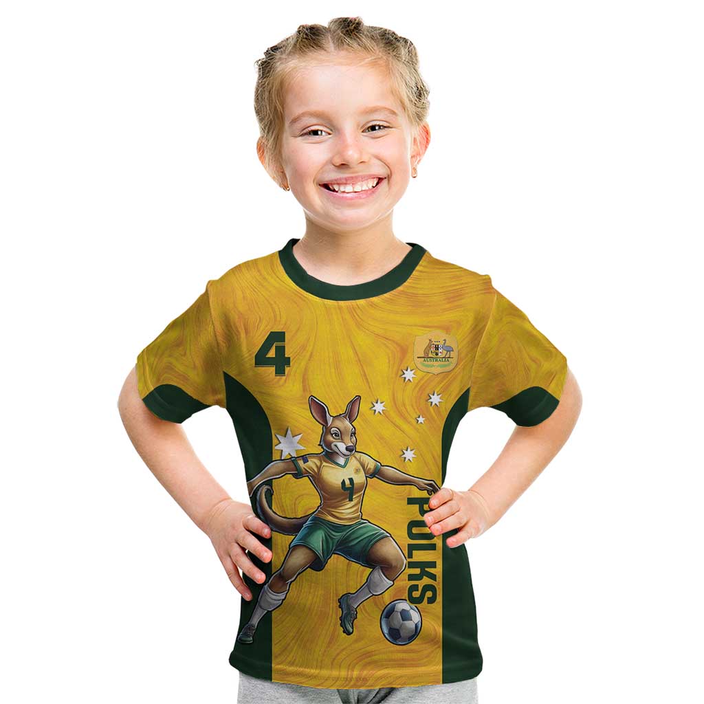 Polkinghorne Australia Matildas Kid T Shirt 2024 Thank You Polks