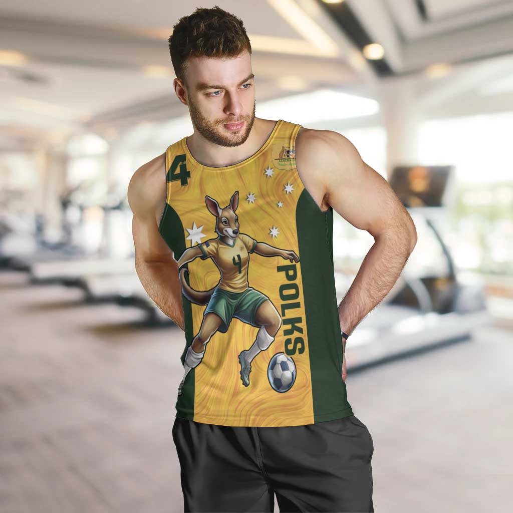 Polkinghorne Australia Matildas Men Tank Top 2024 Thank You Polks