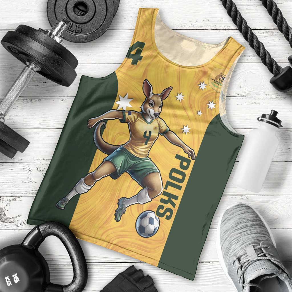 Polkinghorne Australia Matildas Men Tank Top 2024 Thank You Polks