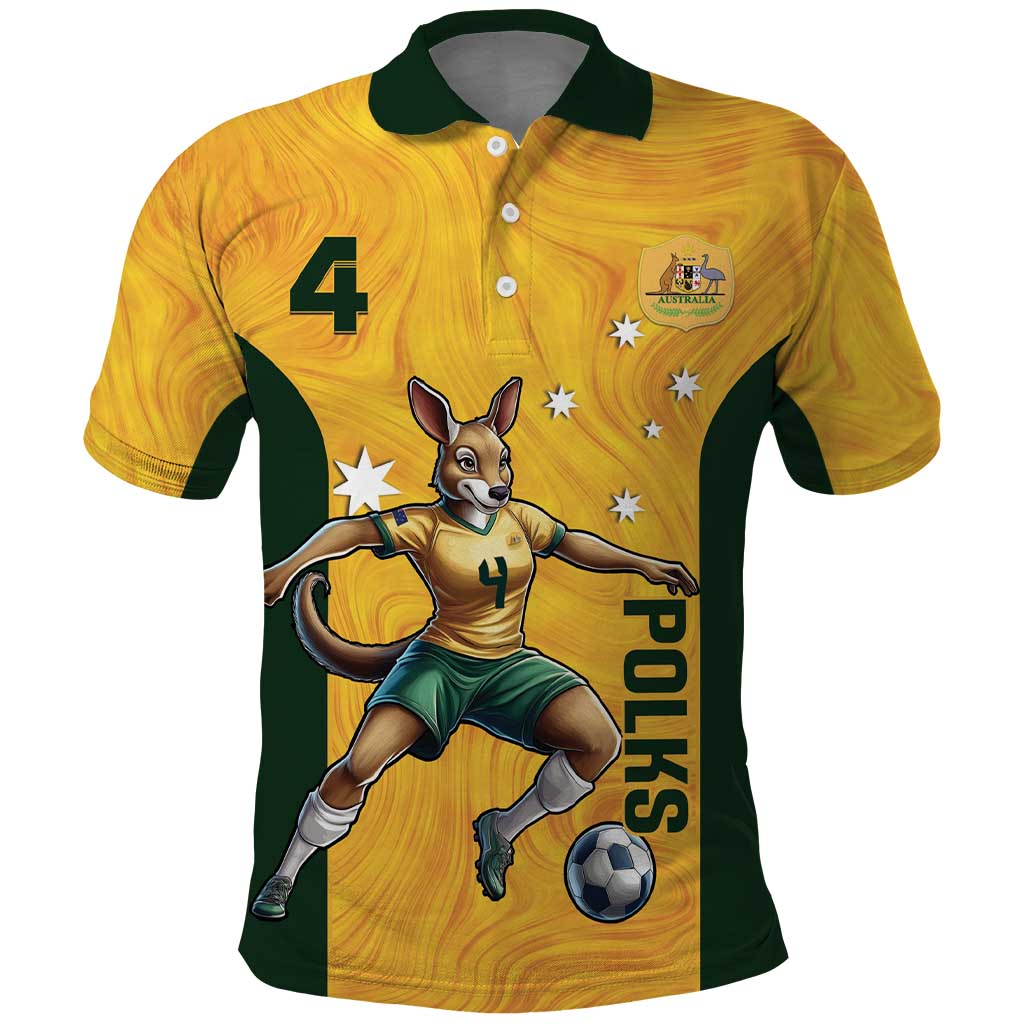 Polkinghorne Australia Matildas Polo Shirt 2024 Thank You Polks