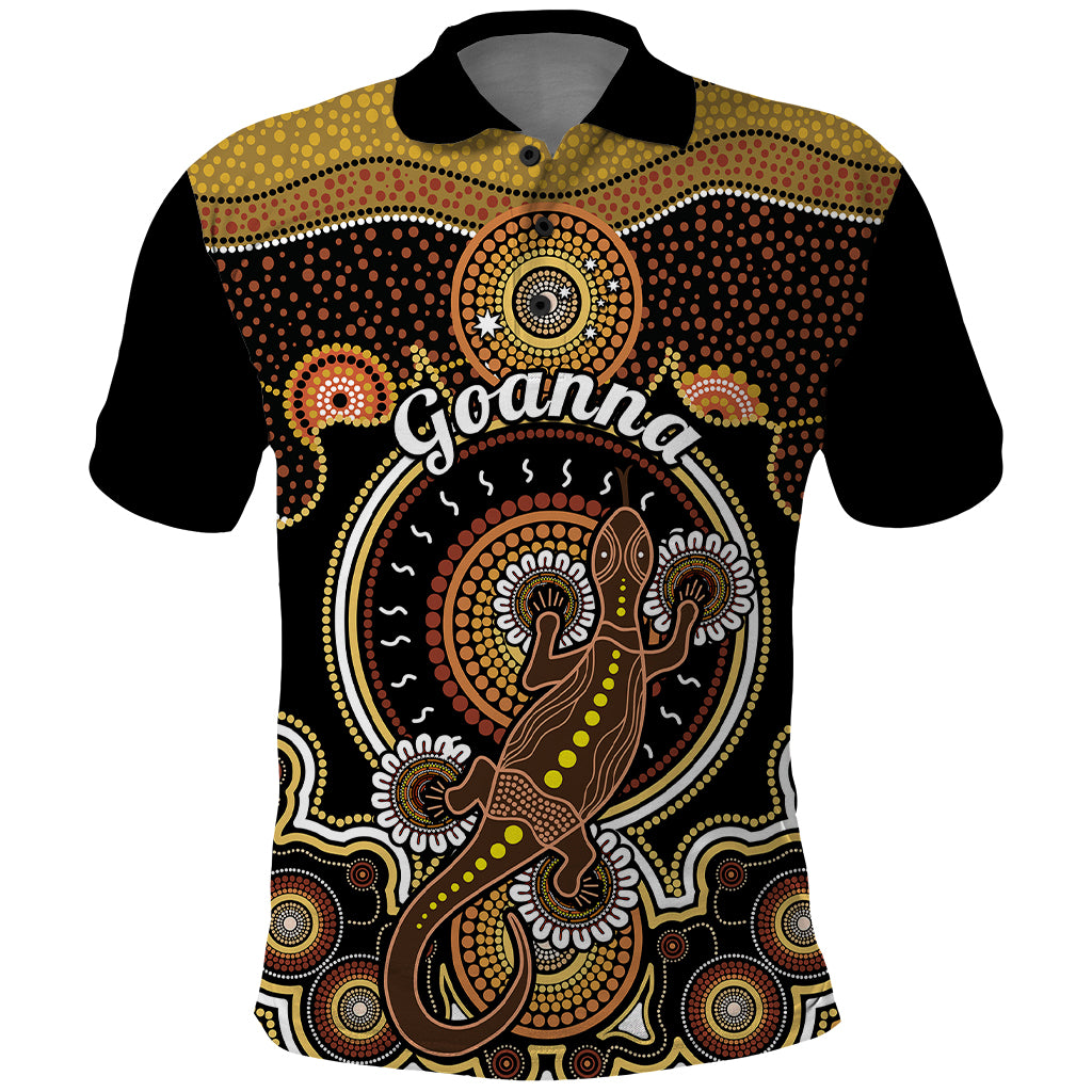 personalised-australian-astrology-polo-shirt-aboriginal-goanna-zodiac-sign