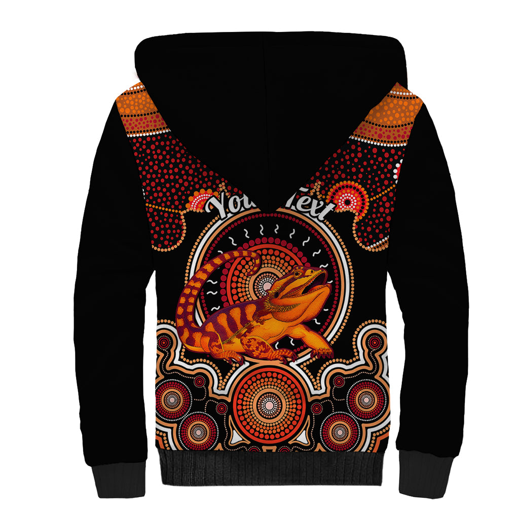 Personalised Australian Astrology Sherpa Hoodie Aboriginal Dragon Liza ...