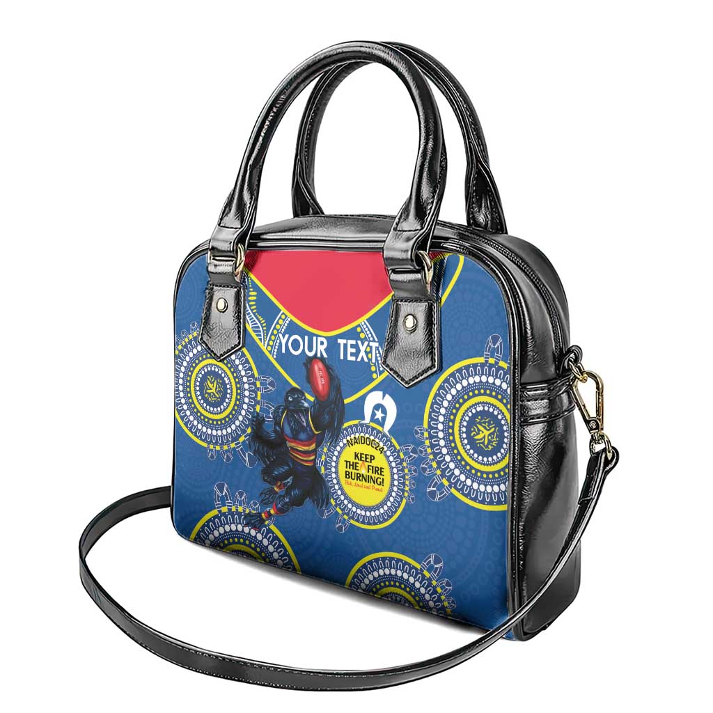 Custom AFL Crows NAIDOC Week Shoulder Handbag Keep The Fire Burning Indigenous Art