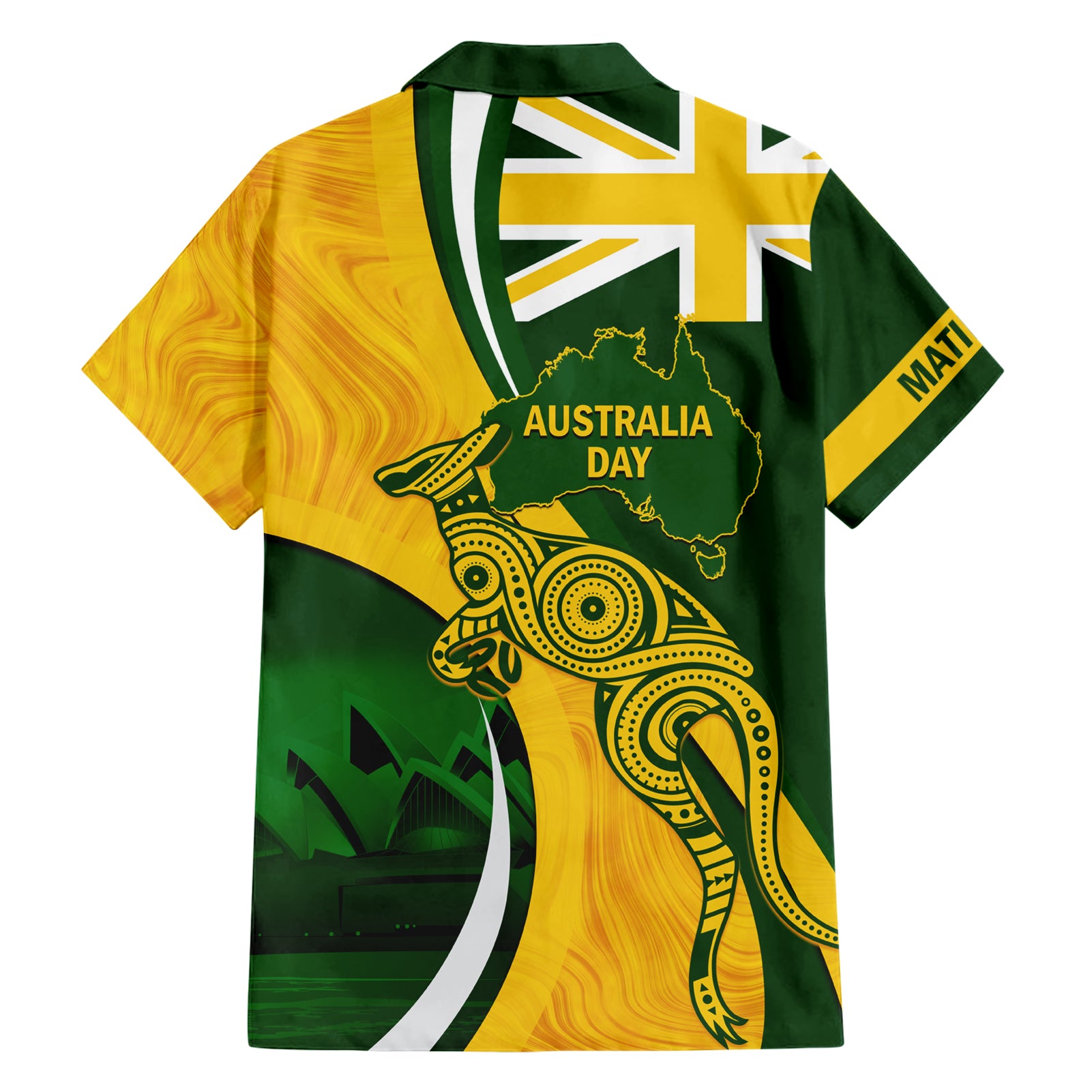 Matildas Soccer Family Matching Short Sleeve Bodycon Dress and Hawaiian Shirt 2024 Happy Australia Day Kangaroo Aussie Proud - National Color