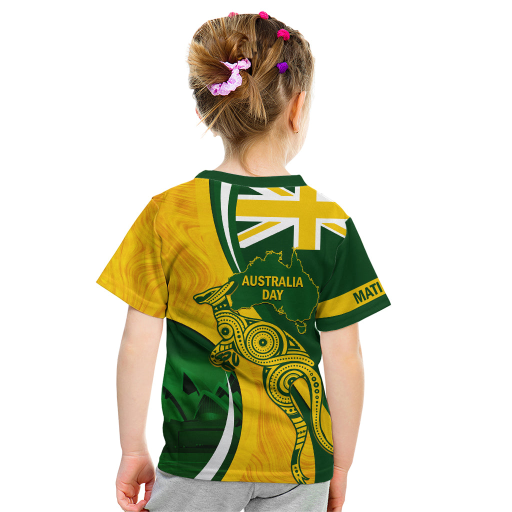 Matildas Soccer Kid T Shirt 2024 Happy Australia Day Kangaroo Aussie Proud - National Color