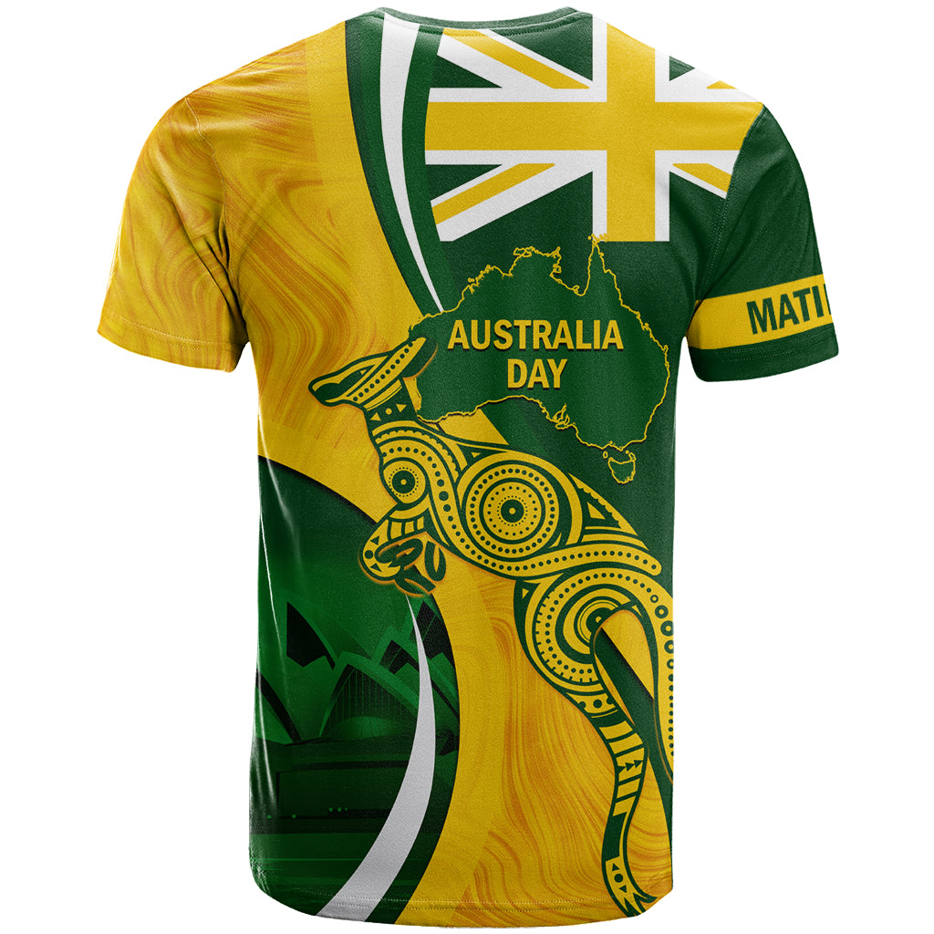 Matildas Soccer T Shirt 2024 Happy Australia Day Kangaroo Aussie Proud - National Color