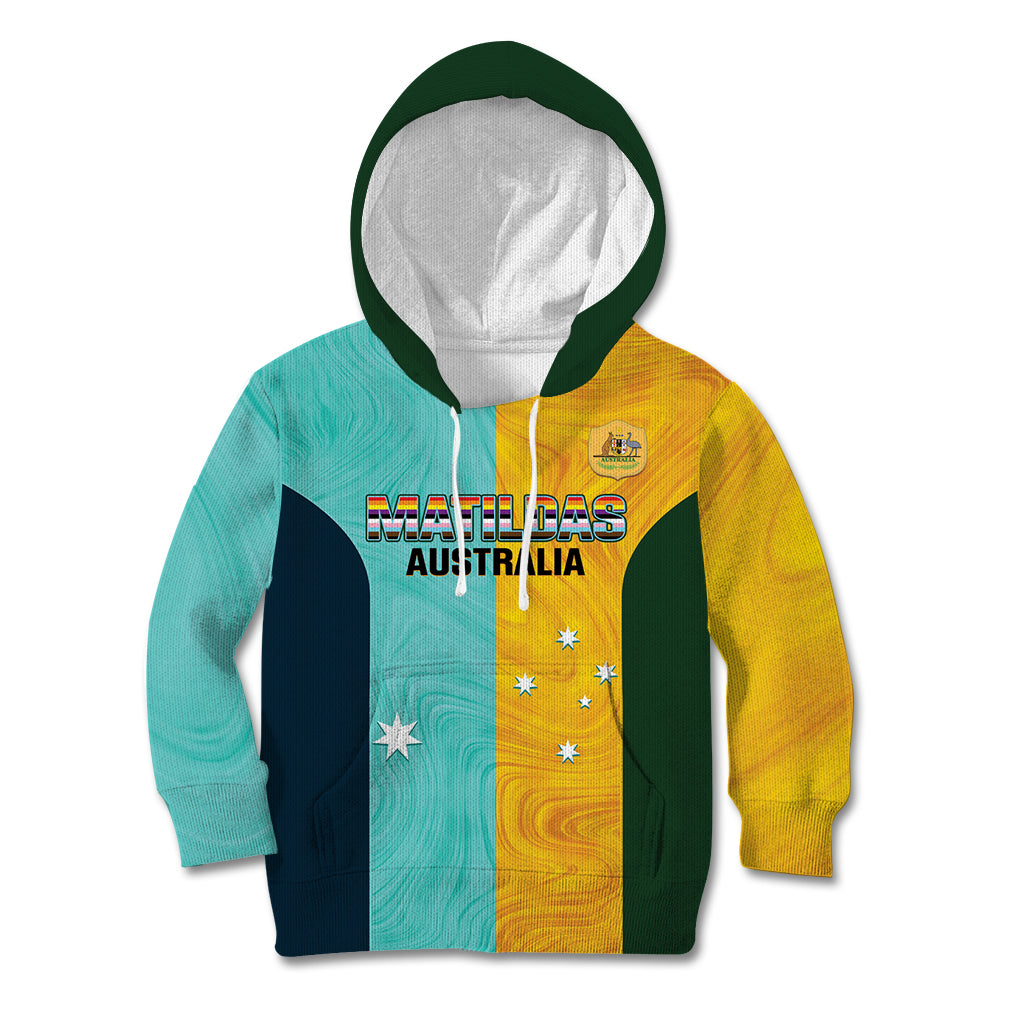 Custom Pride Month Matildas Kid Hoodie Australia Til Its Done Mixed Color