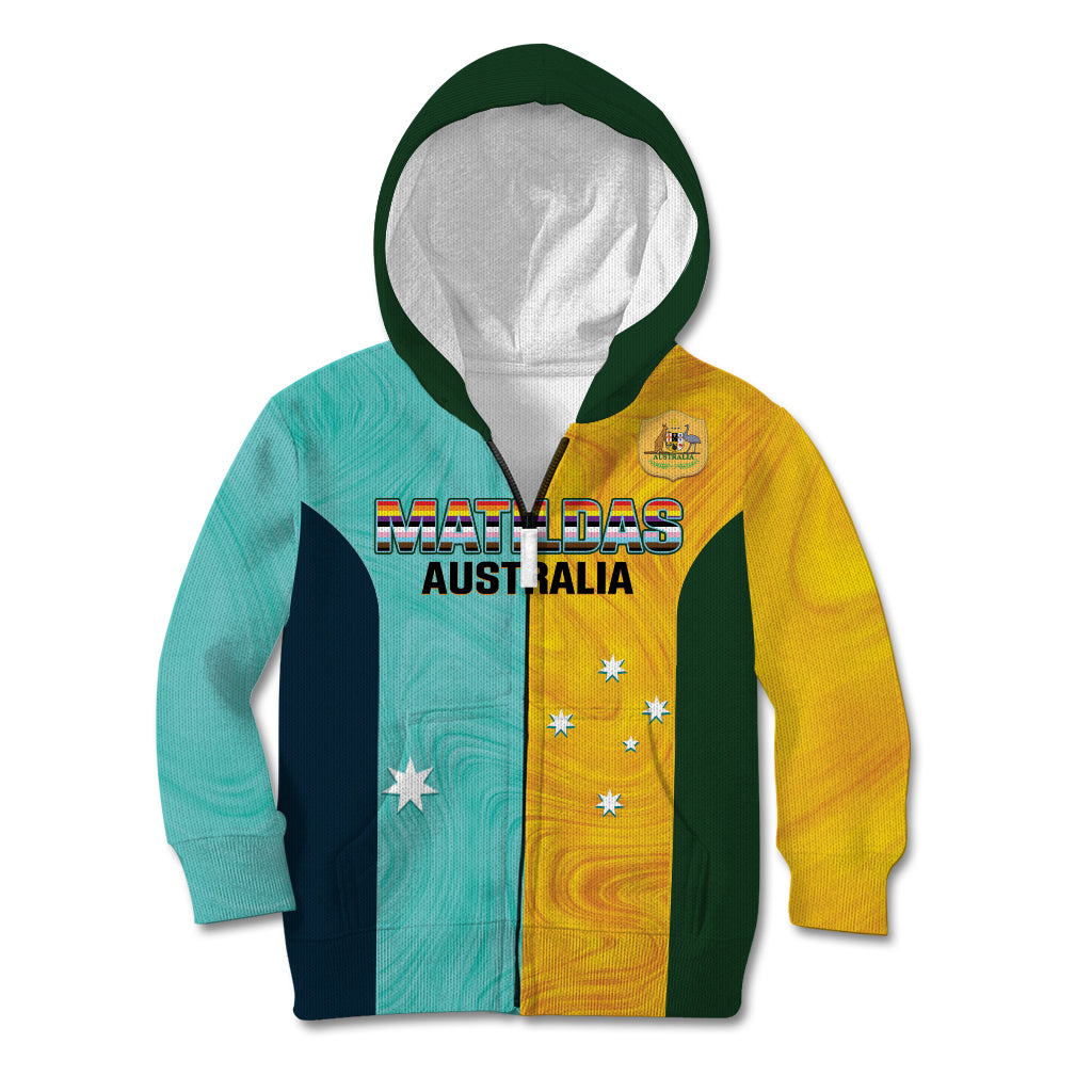 Custom Pride Month Matildas Kid Hoodie Australia Til Its Done Mixed Color