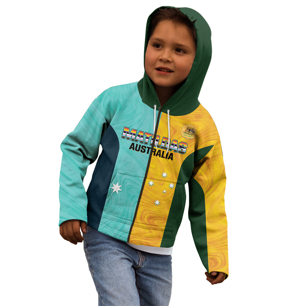 Custom Pride Month Matildas Kid Hoodie Australia Til Its Done Mixed Color