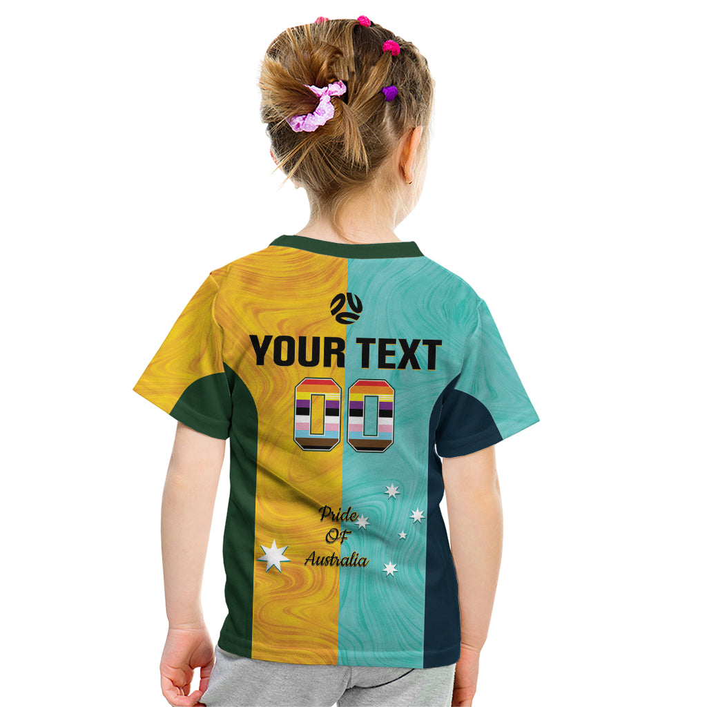 Custom Pride Month Matildas Kid T Shirt Australia Til Its Done Mixed Color