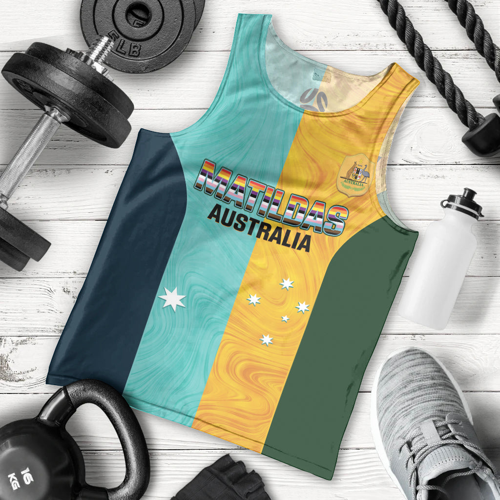 Custom Pride Month Matildas Men Tank Top Australia Til Its Done Mixed Color