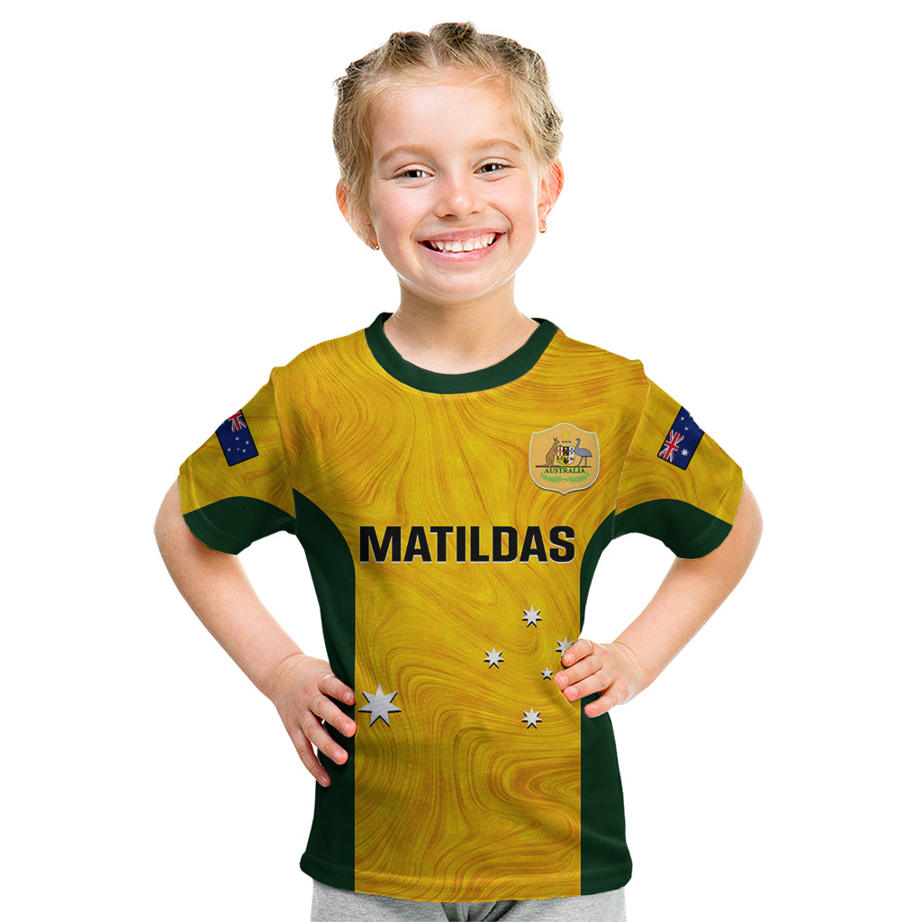 australia-soccer-kid-t-shirt-gold-matildas-world-cup-2023-go-champions