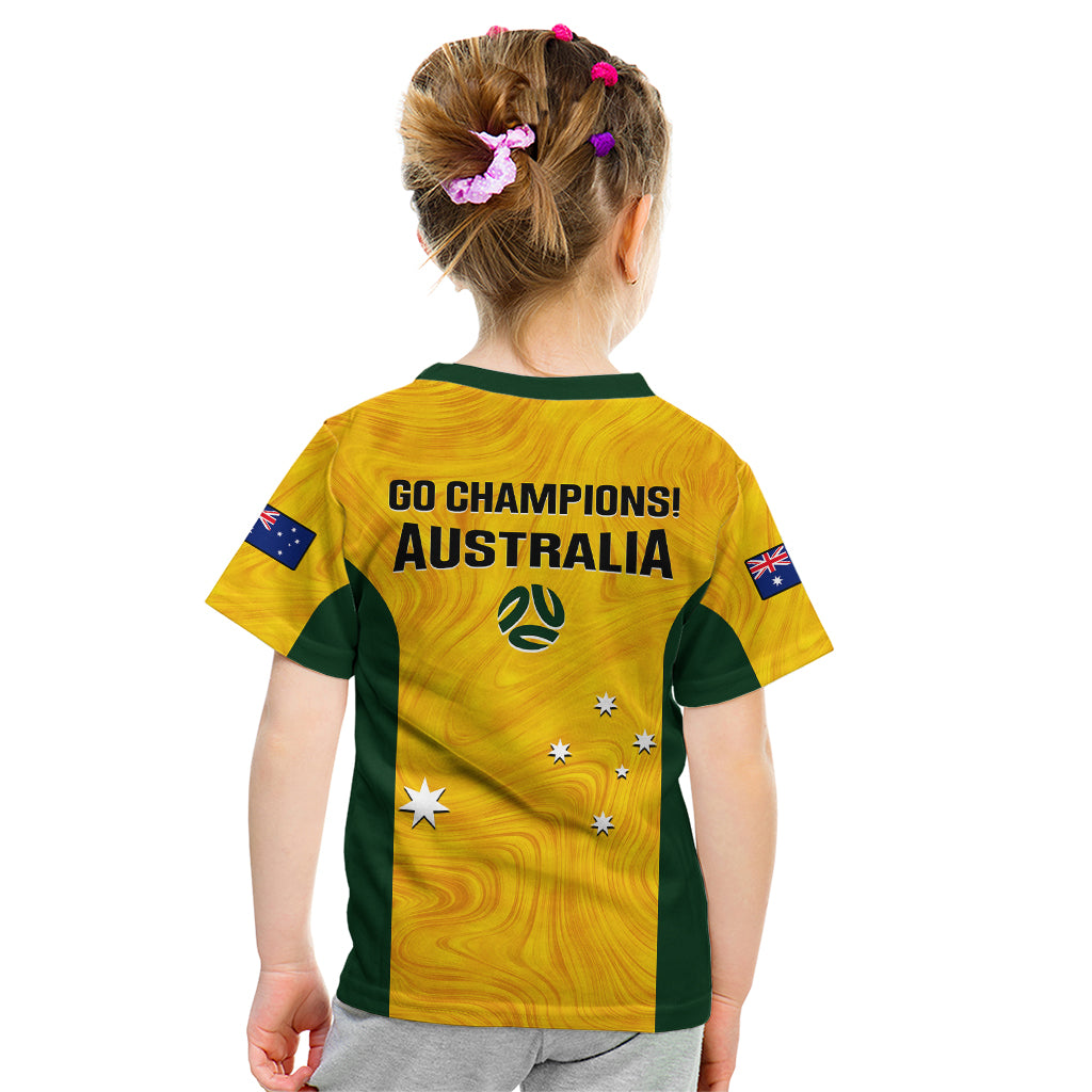 australia-soccer-kid-t-shirt-gold-matildas-world-cup-2023-go-champions