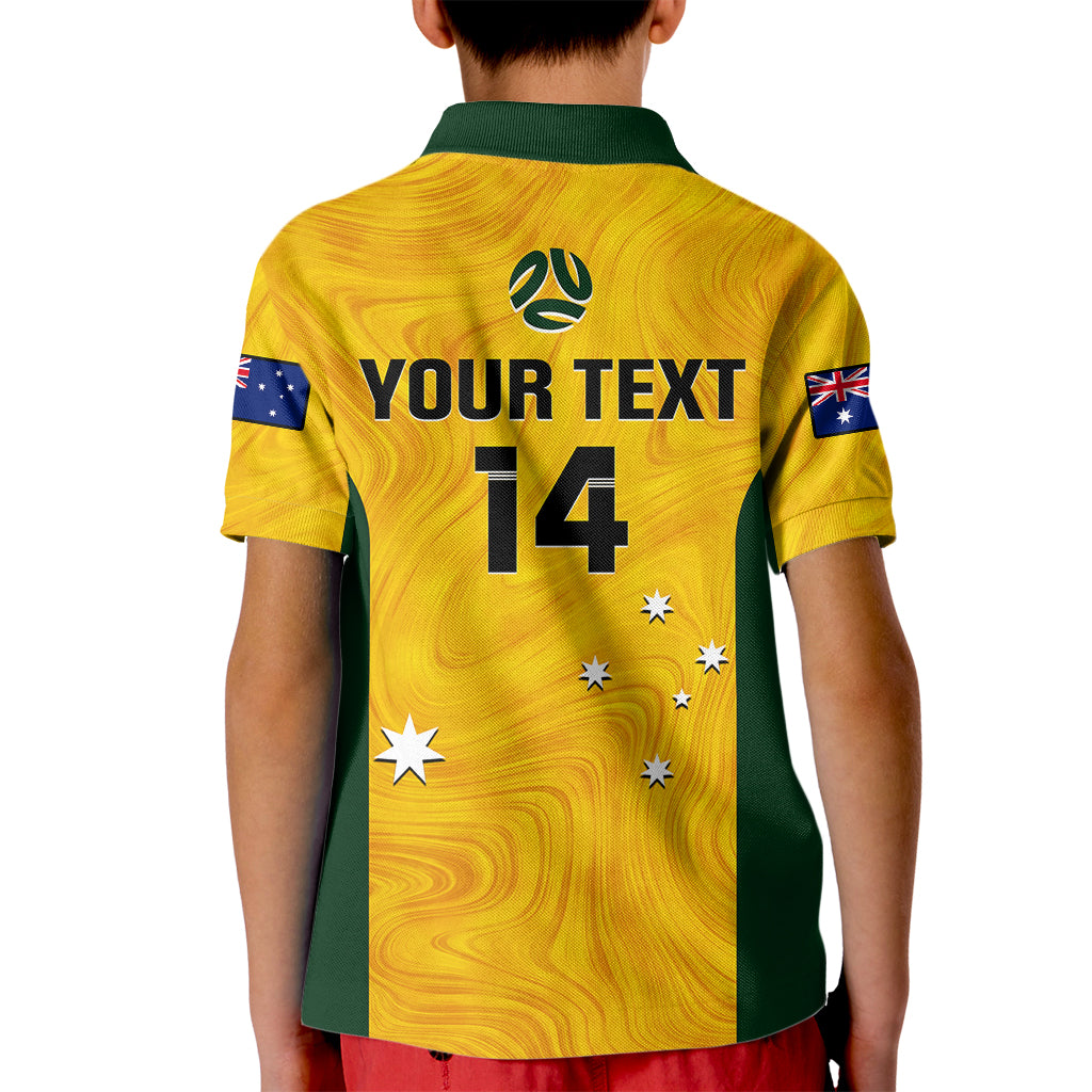 personalised-australia-soccer-kid-polo-shirt-gold-matildas-world-cup-2023-go-champions