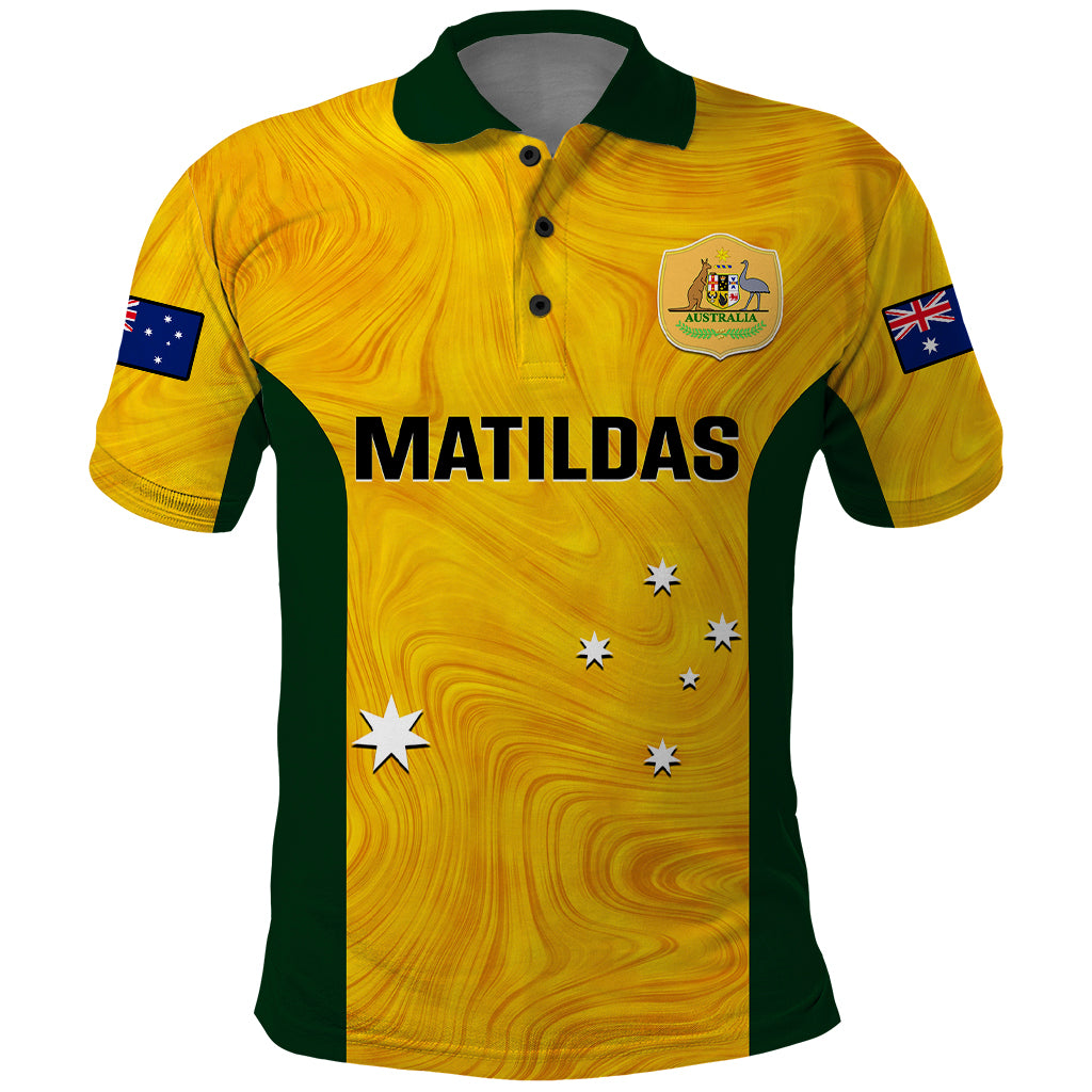 personalised-australia-soccer-polo-shirt-gold-matildas-world-cup-2023-go-champions