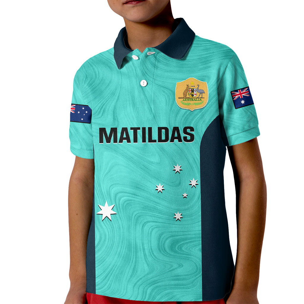 australia-soccer-kid-polo-shirt-turquoise-matildas-world-cup-2023-go-champions