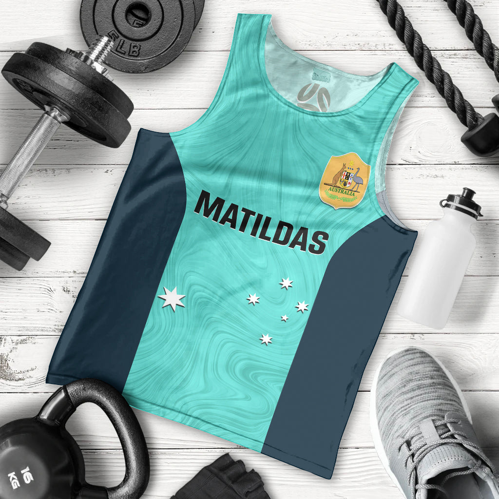 personalised-australia-soccer-men-tank-top-turquoise-matildas-world-cup-2023-go-champions