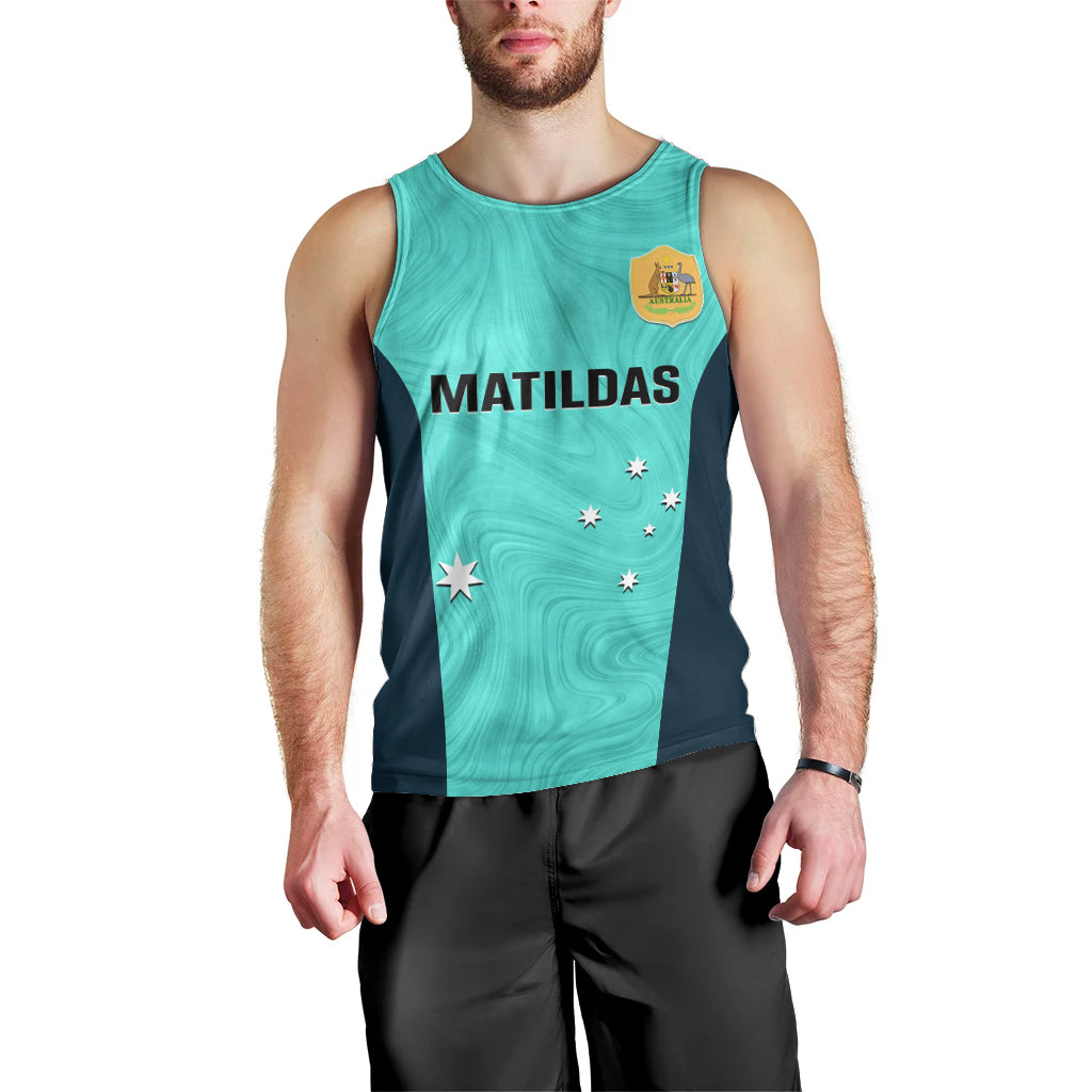 personalised-australia-soccer-men-tank-top-turquoise-matildas-world-cup-2023-go-champions