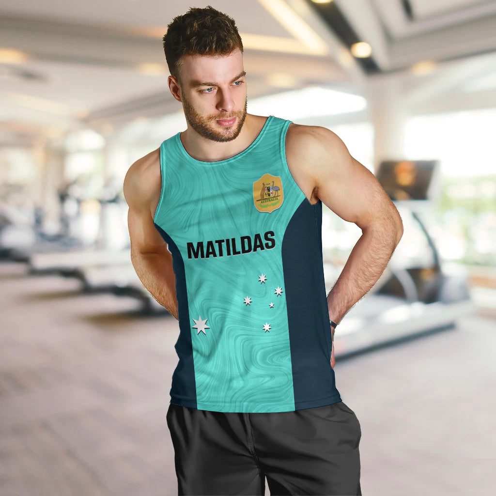 personalised-australia-soccer-men-tank-top-turquoise-matildas-world-cup-2023-go-champions