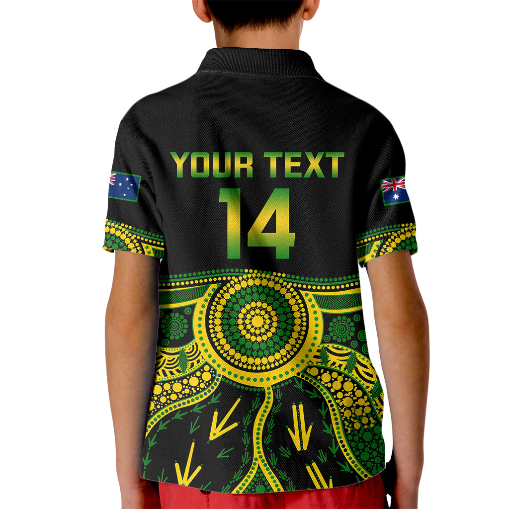 personalised-australia-soccer-kid-polo-shirt-aboriginal-go-matildas-2023-world-cup