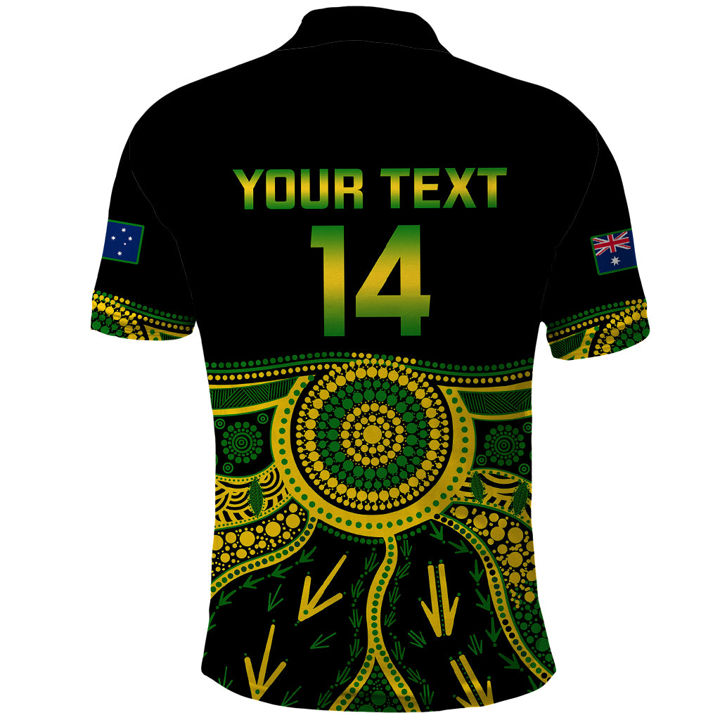 personalised-australia-soccer-polo-shirt-aboriginal-go-matildas-2023-world-cup