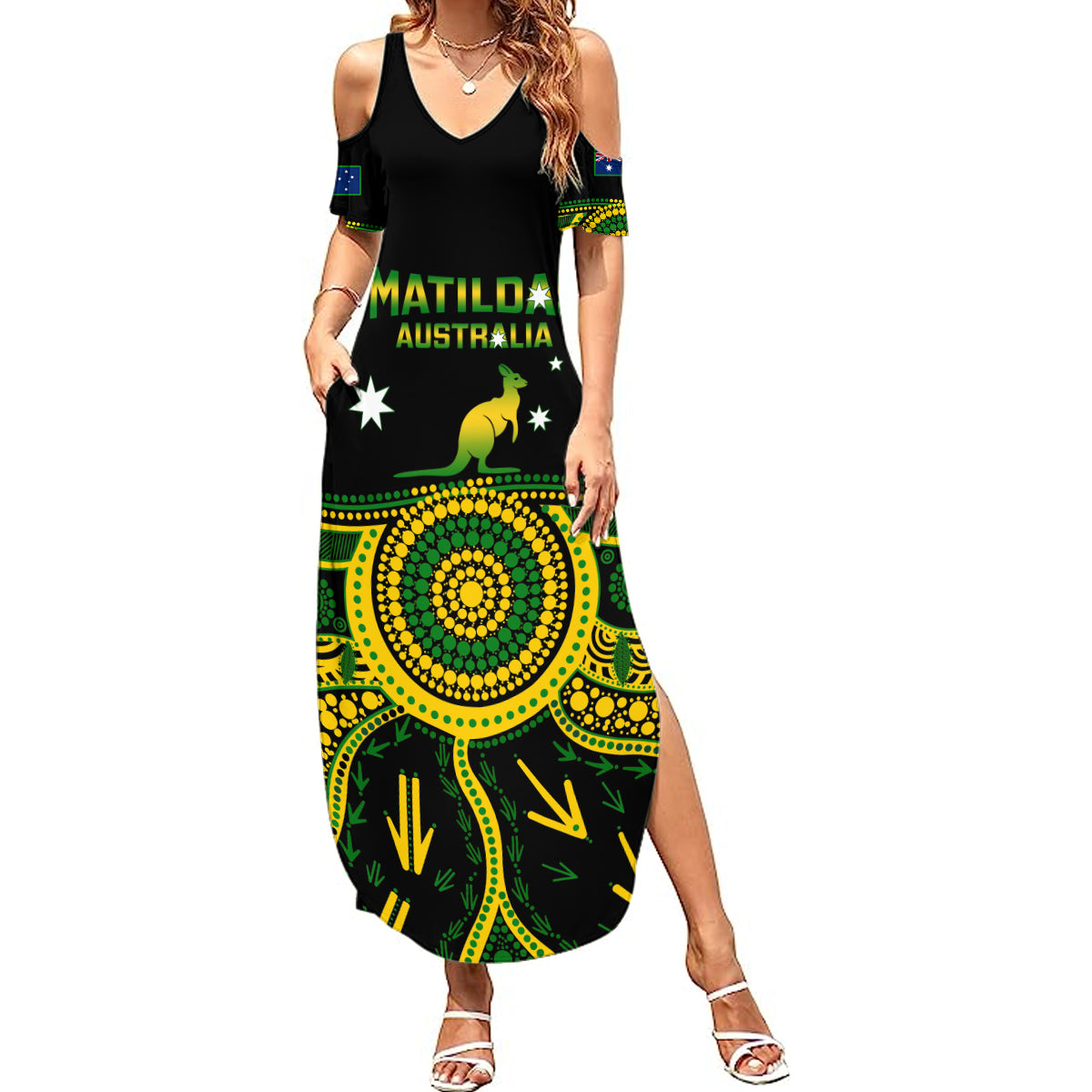 personalised-australia-soccer-summer-maxi-dress-aboriginal-go-matildas-2023-world-cup