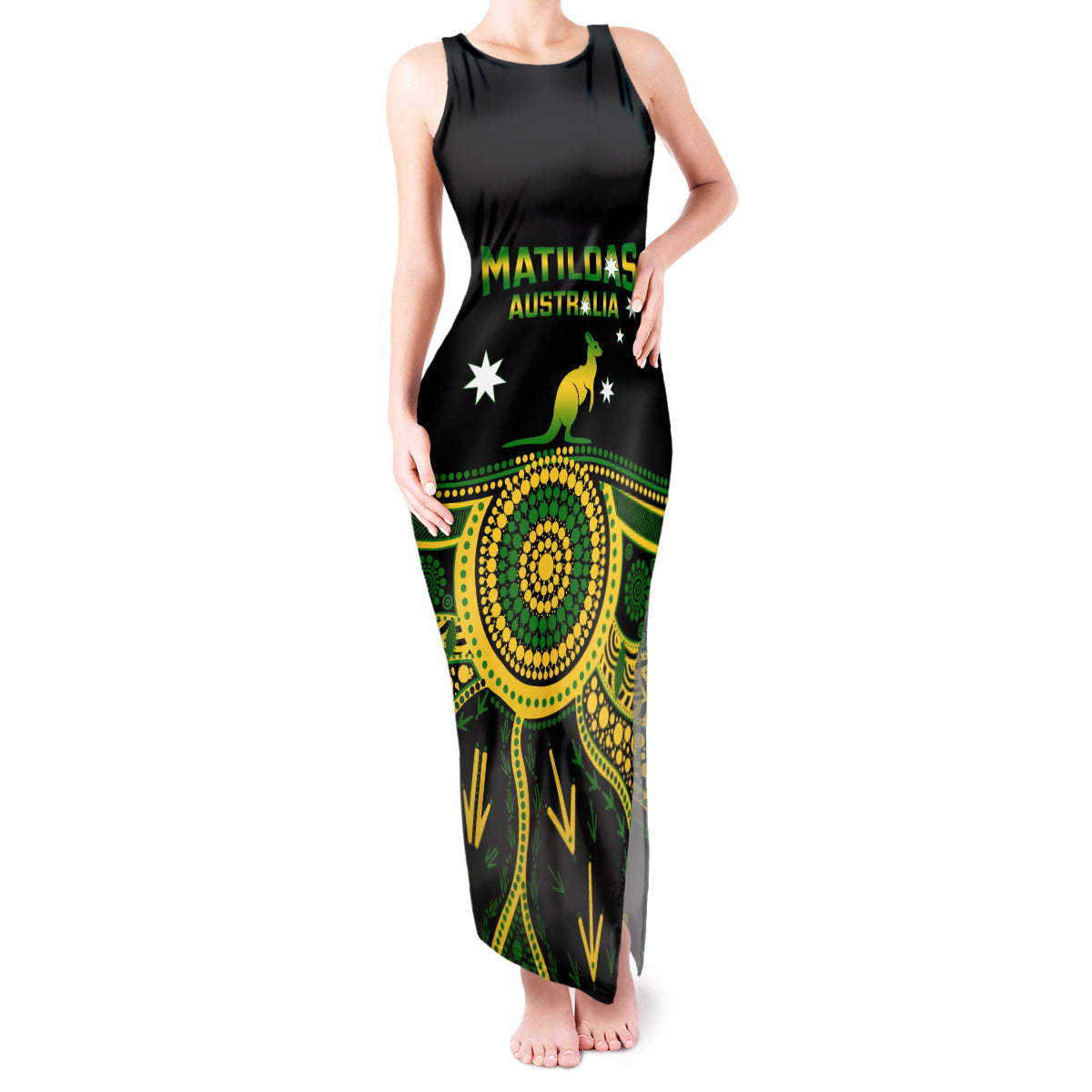 personalised-australia-soccer-tank-maxi-dress-aboriginal-go-matildas-2023-world-cup