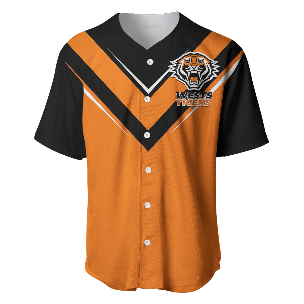 wests-tigers-rugby-baseball-jersey-orange-simple-style