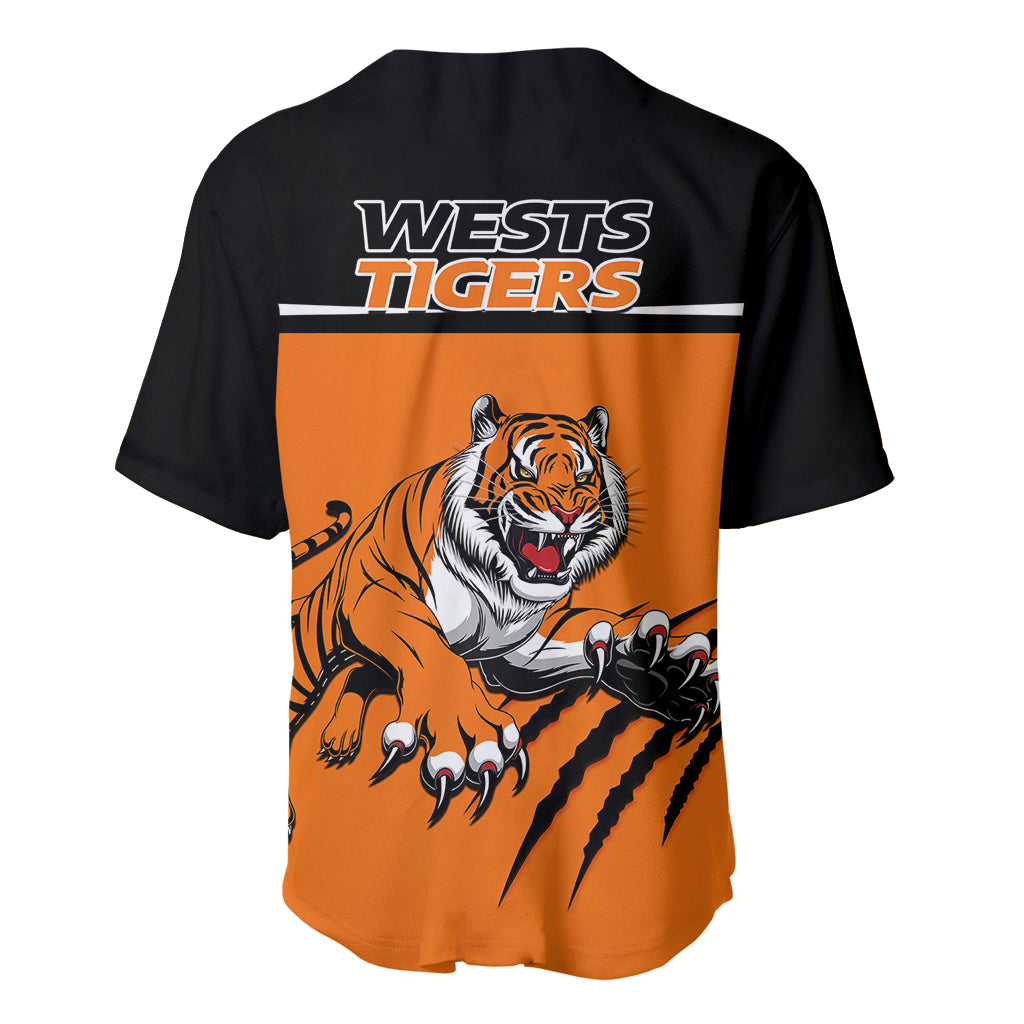 wests-tigers-rugby-baseball-jersey-orange-simple-style