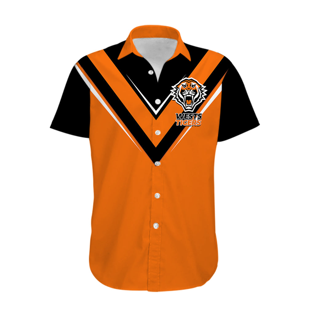 wests-tigers-rugby-hawaiian-shirt-orange-simple-style