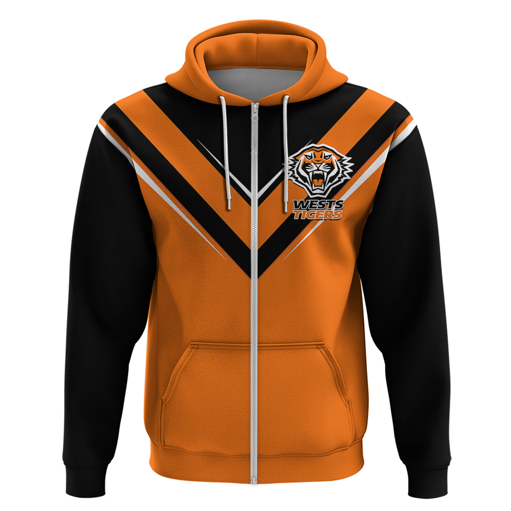 wests-tigers-rugby-hoodie-orange-simple-style