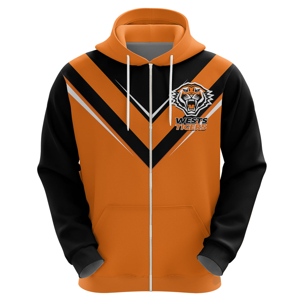 wests-tigers-rugby-hoodie-orange-simple-style