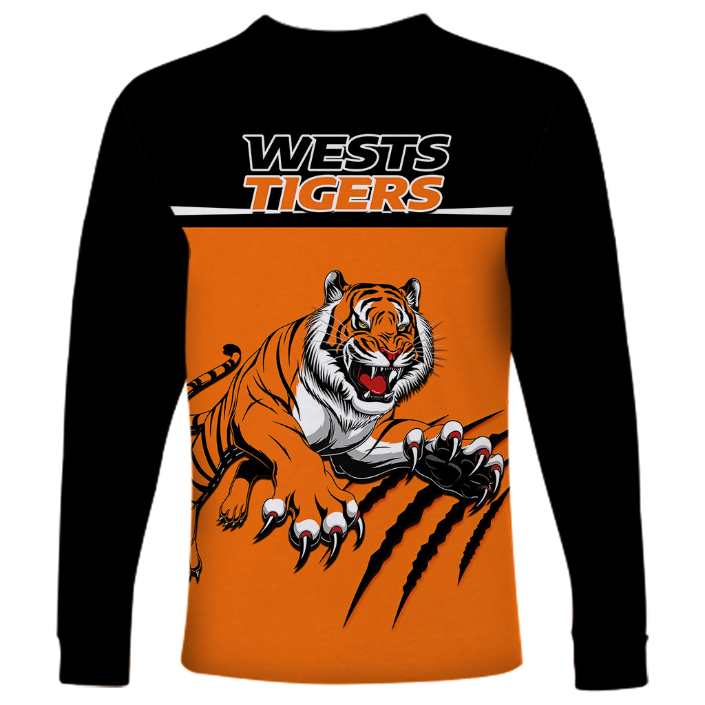 wests-tigers-rugby-long-sleeve-shirt-orange-simple-style