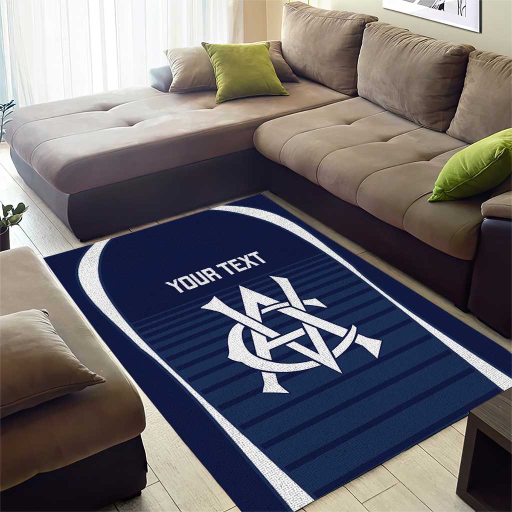 Custom Victoria Cricket Area Rug Go Champions - Sporty Style