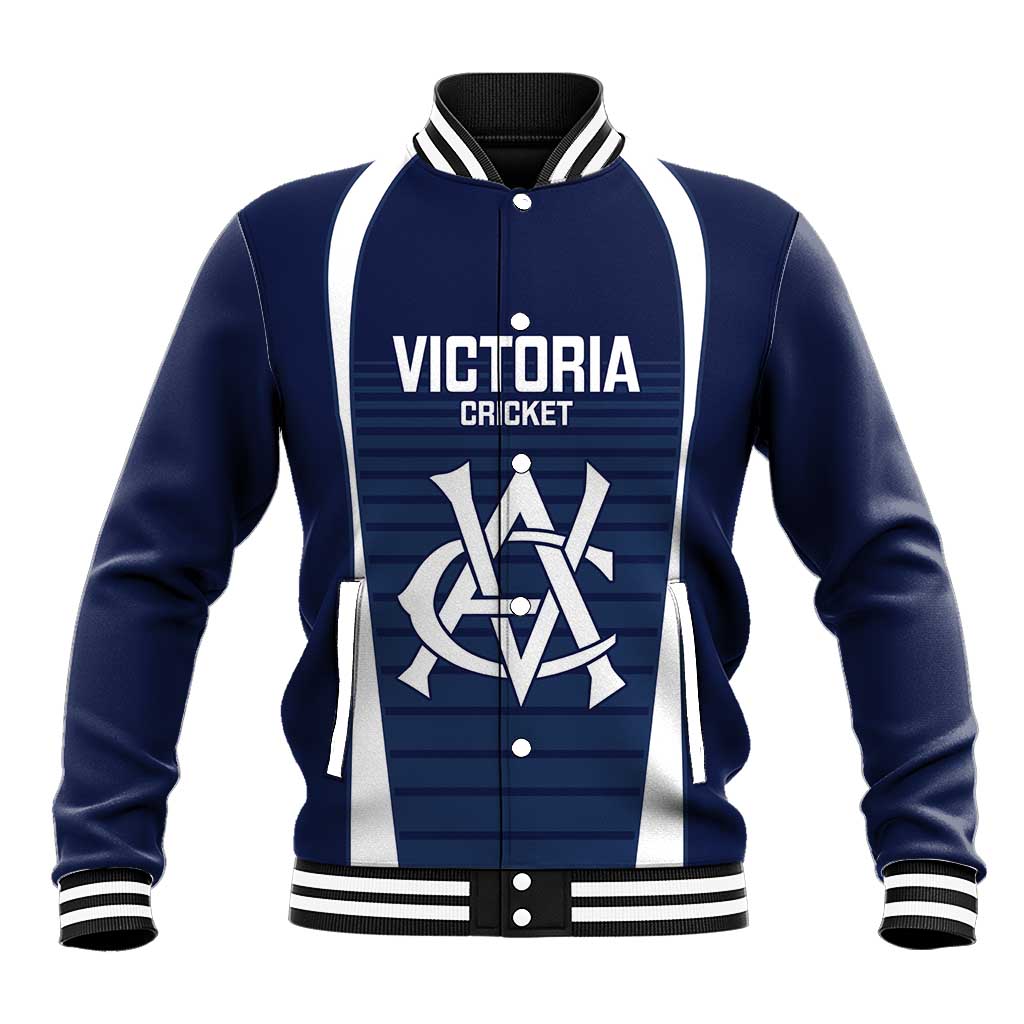 Custom Victoria Cricket Baseball Jacket Go Champions - Sporty Style