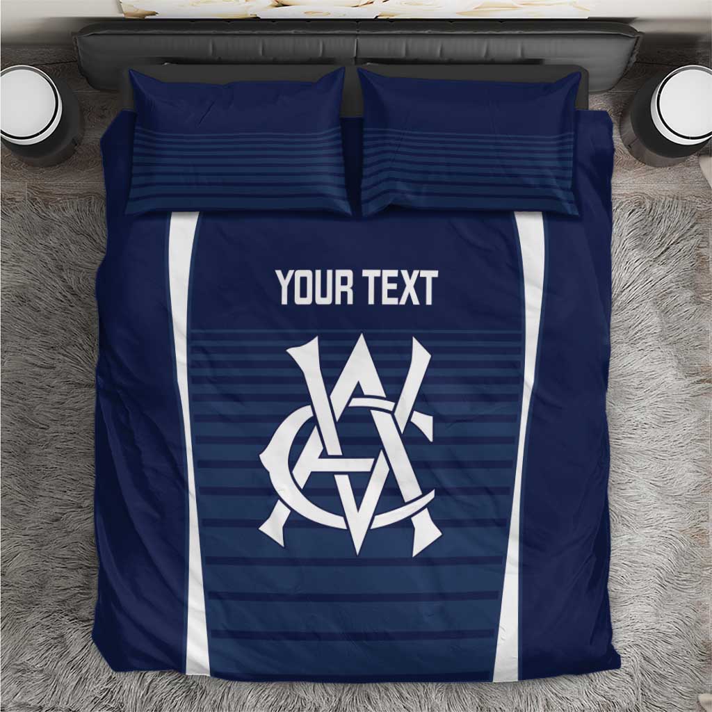 Custom Victoria Cricket Bedding Set Go Champions - Sporty Style