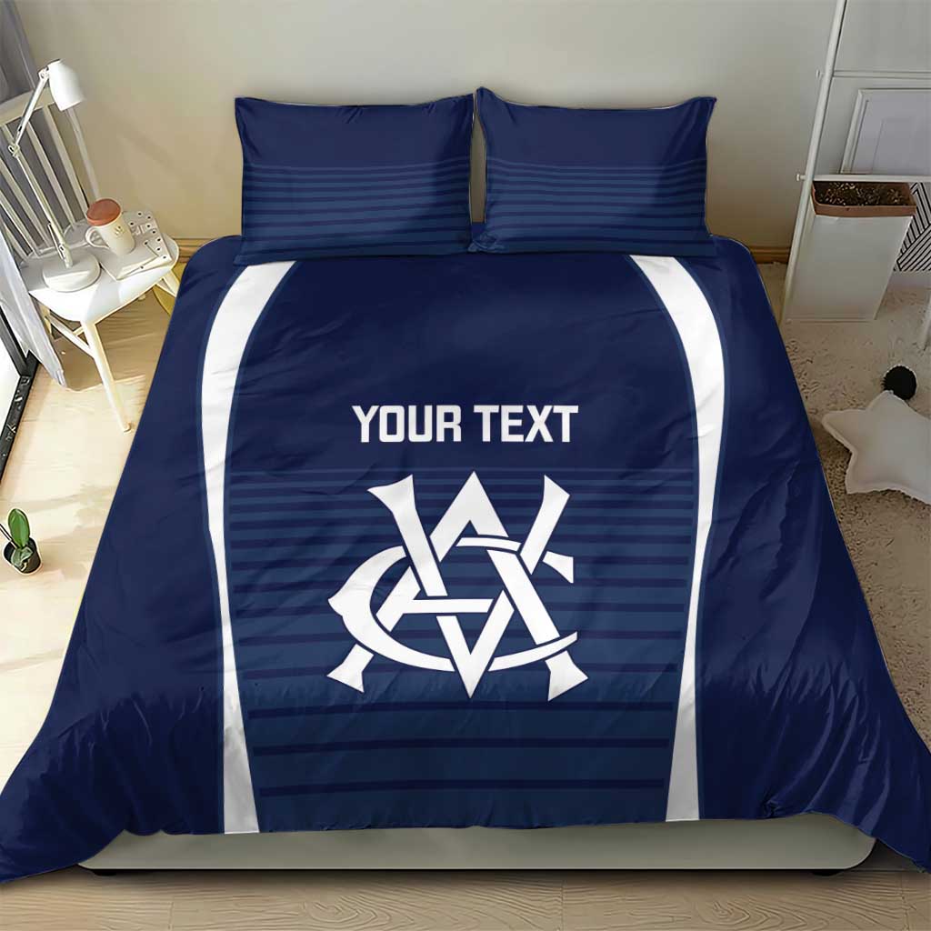 Custom Victoria Cricket Bedding Set Go Champions - Sporty Style