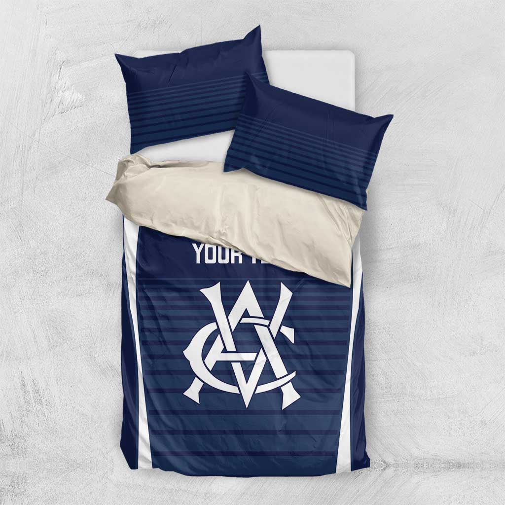 Custom Victoria Cricket Bedding Set Go Champions - Sporty Style