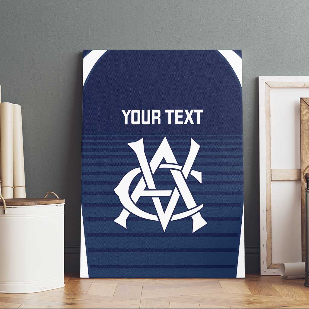 Custom Victoria Cricket Canvas Wall Art Go Champions - Sporty Style