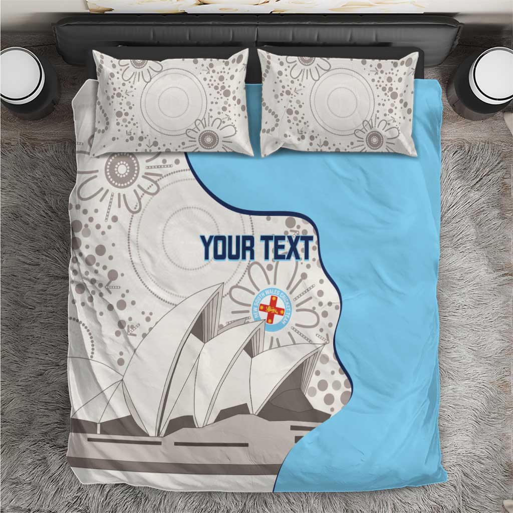 Custom New South Wales Cricket Bedding Set Go NSW - Aboriginal Art