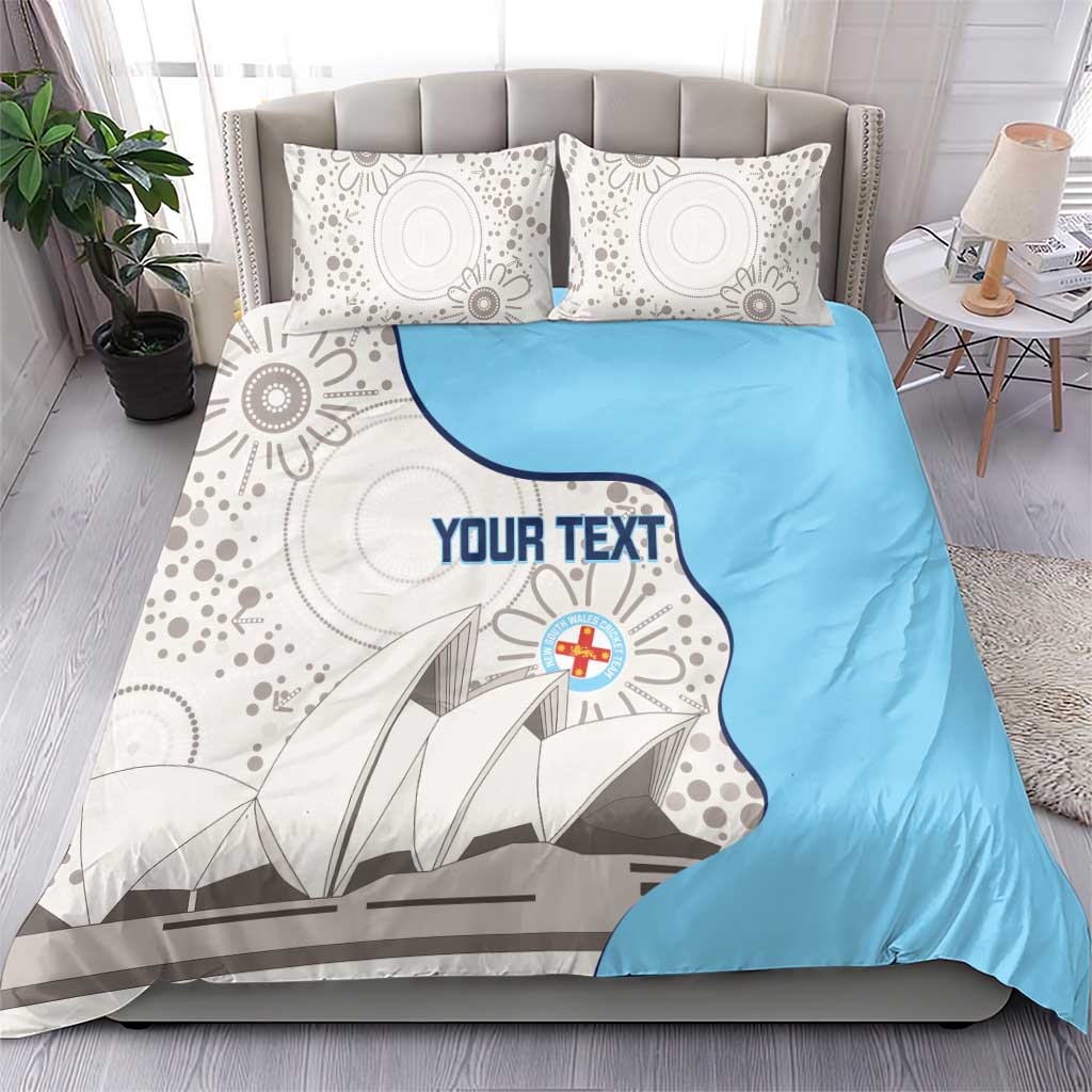 Custom New South Wales Cricket Bedding Set Go NSW - Aboriginal Art