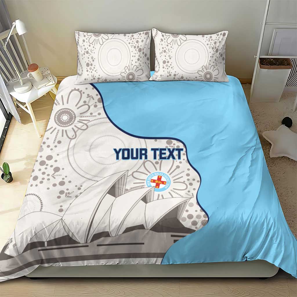 Custom New South Wales Cricket Bedding Set Go NSW - Aboriginal Art