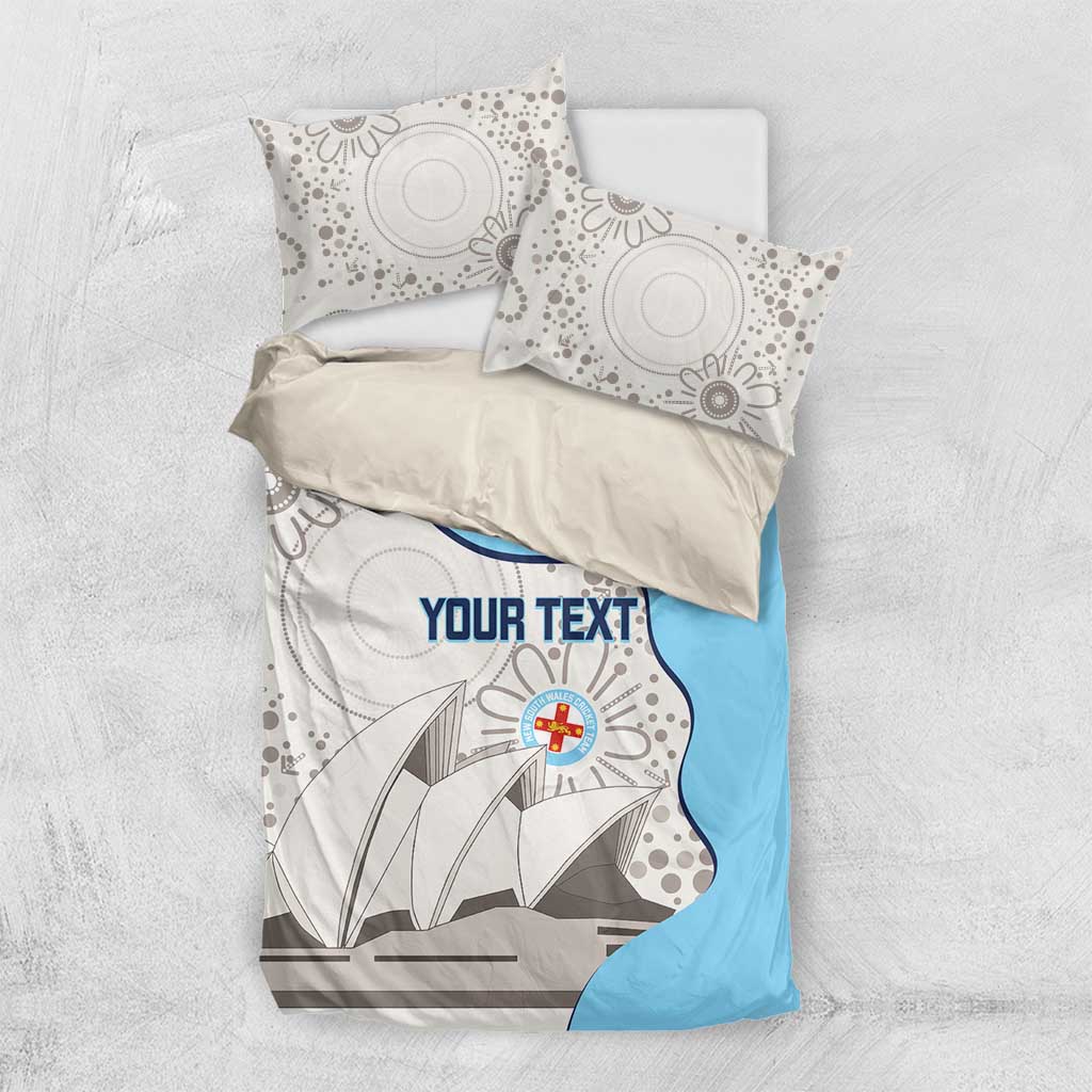 Custom New South Wales Cricket Bedding Set Go NSW - Aboriginal Art