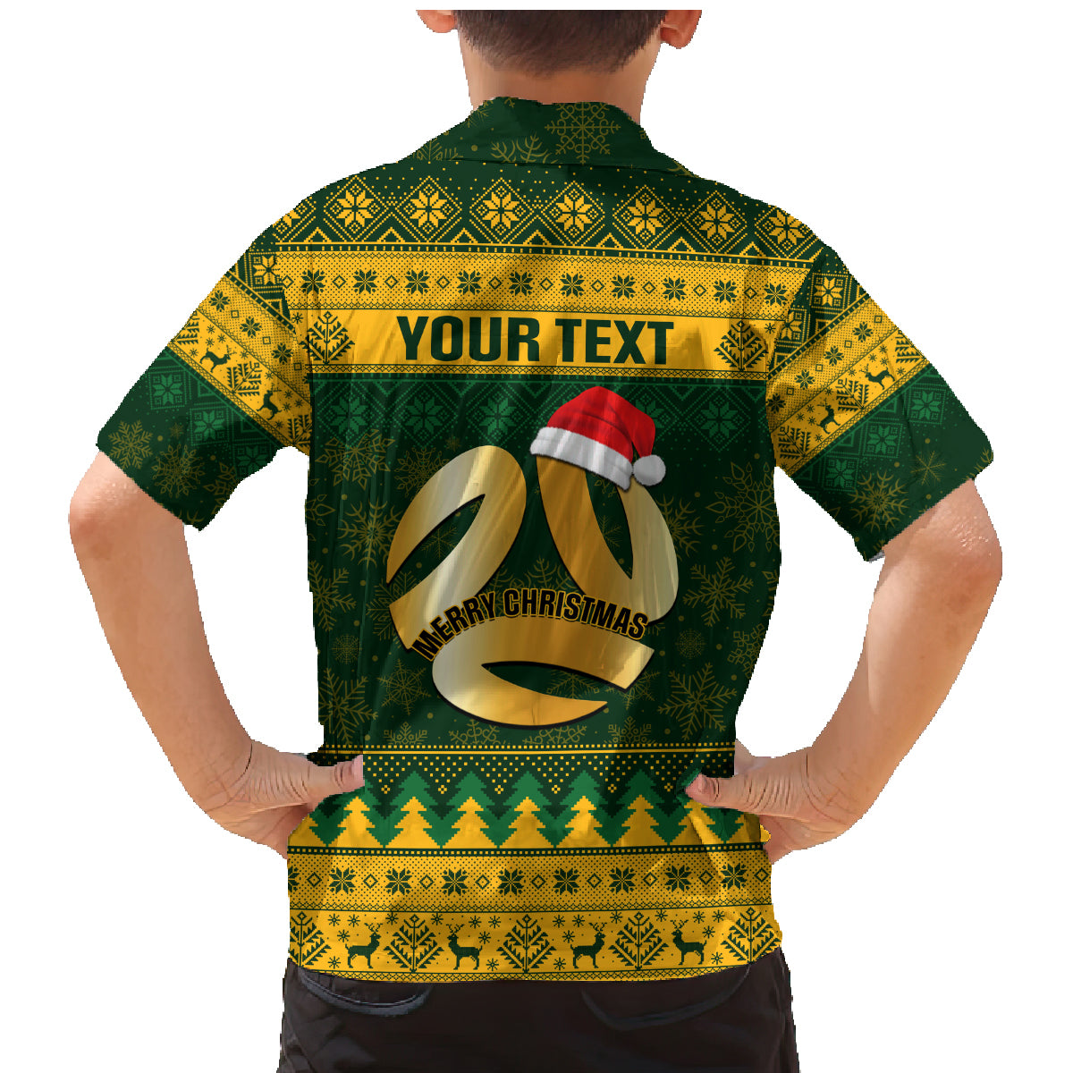 personalised-australia-matildas-christmas-family-matching-mermaid-dress-and-hawaiian-shirt-merry-xmas-2023-national-color