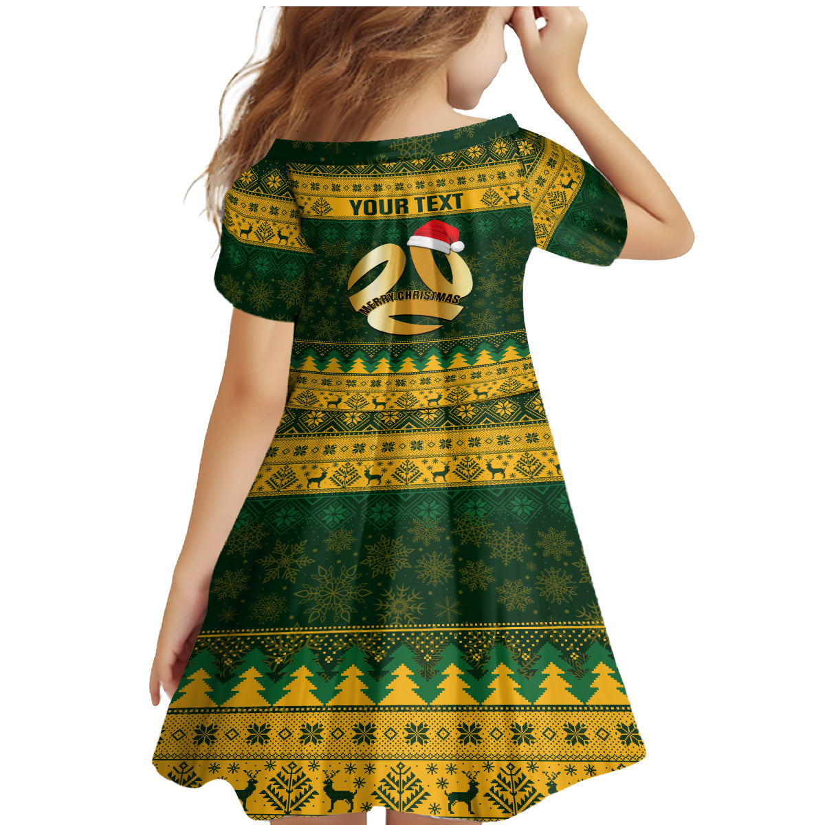 personalised-australia-matildas-christmas-family-matching-mermaid-dress-and-hawaiian-shirt-merry-xmas-2023-national-color