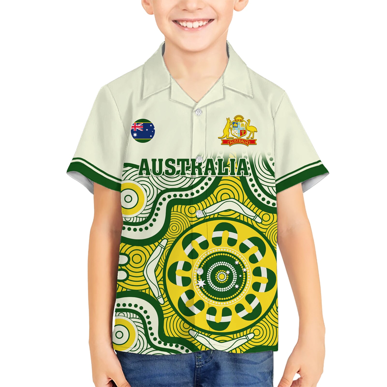 australia-cricket-kid-hawaiian-shirt-boxing-day-2023-test-indigenous-art