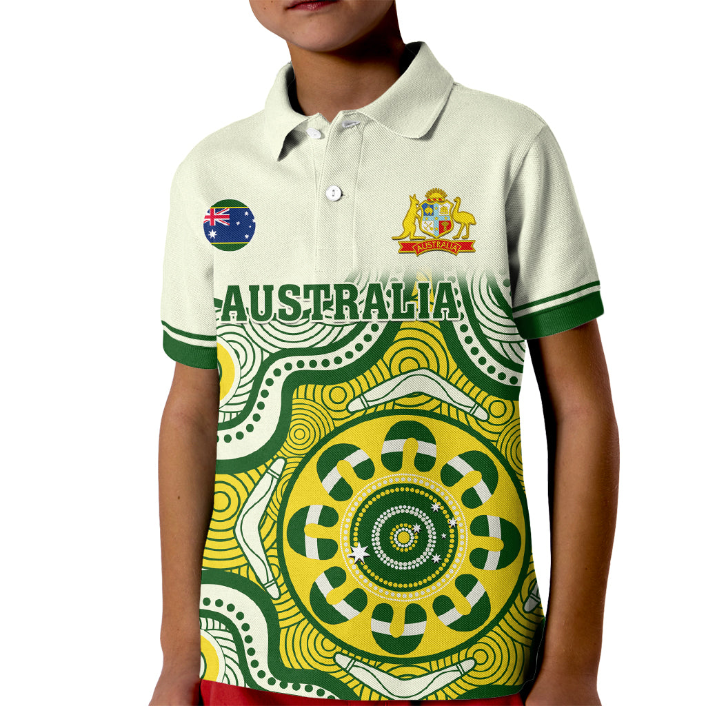 australia-cricket-kid-polo-shirt-boxing-day-2023-test-indigenous-art